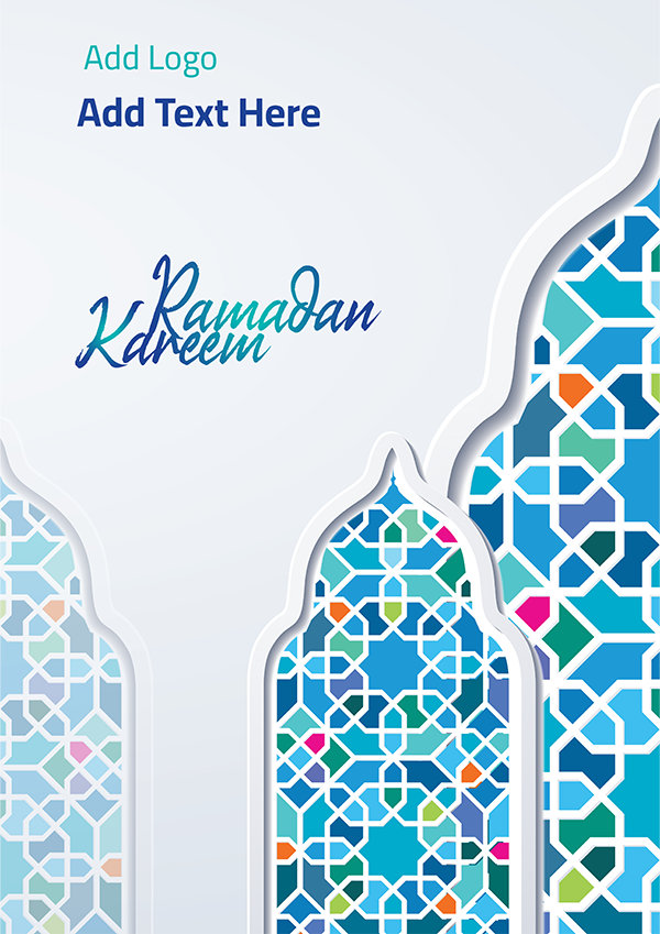 Poster Islamic vector greeting background for Ramadan Kareem 