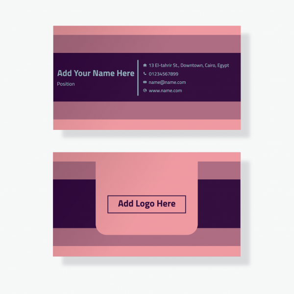 Online geometric technology business design of a personal card