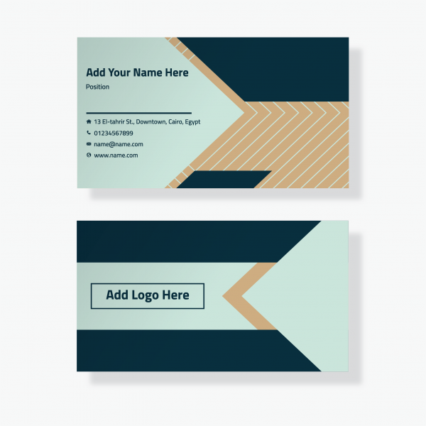 Geometric technology business stationery personal card