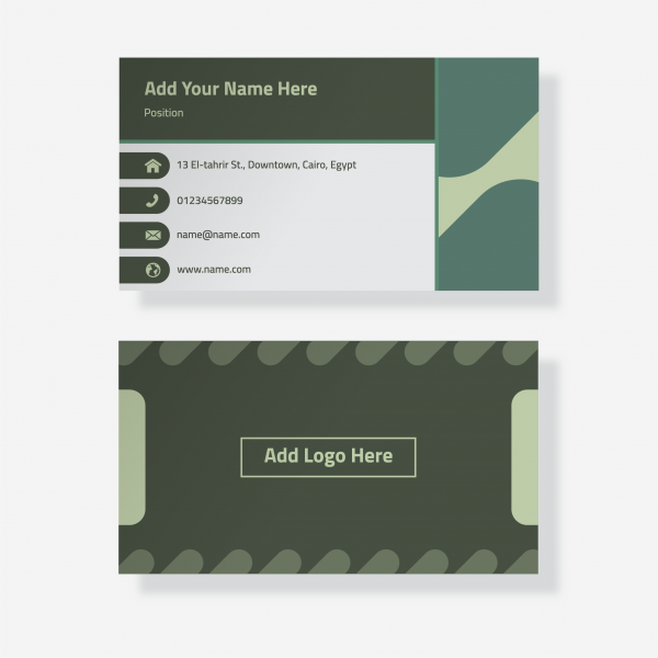 Abstract Green businesscard