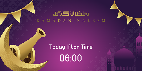 Twitter Post Design Template of Ramadan Iftar Time