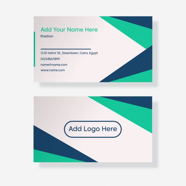 Modern style business card design