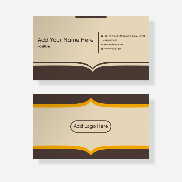  luxury Personal card black gold colors  design