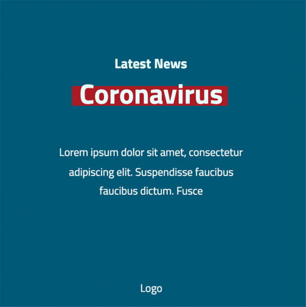 Dark Blue Coronavirus symptoms Infographic Facebook post