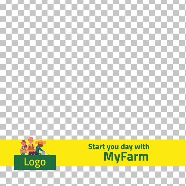 yellow farm social media design post