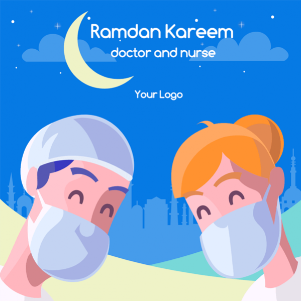تصميم بوستات شكر للدكتور والممرض رمضان كريم 