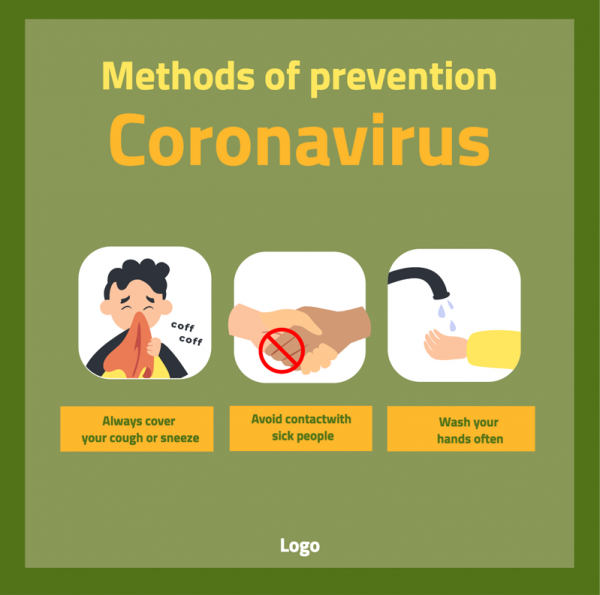 Coronavirus Protection Infographic Social Media Post