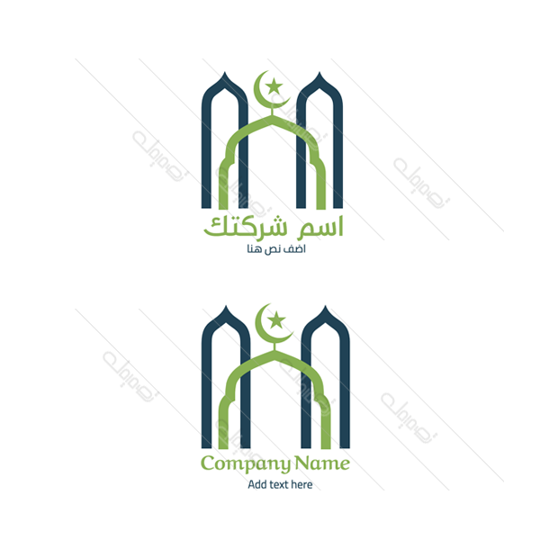Make creative online logo Islamic mosque