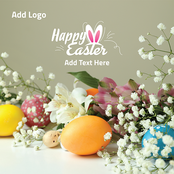 Happy Easter post design online | Facebook Post Design template