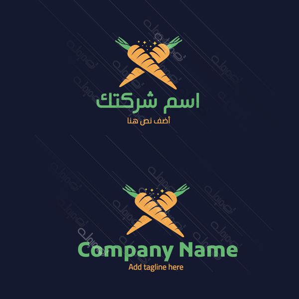 Creative Carrots logo mockup