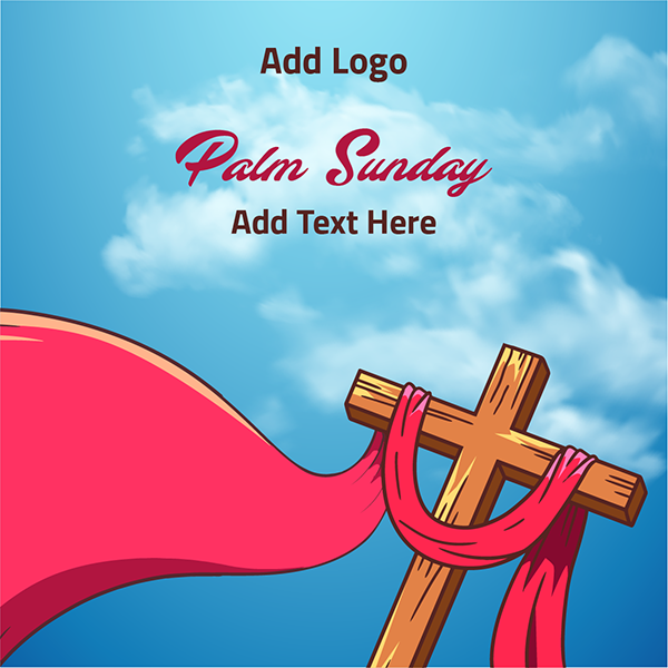 Get This Happy palm Sunday Template PSD