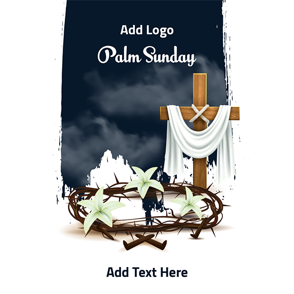 Happy palm Sunday design 2021