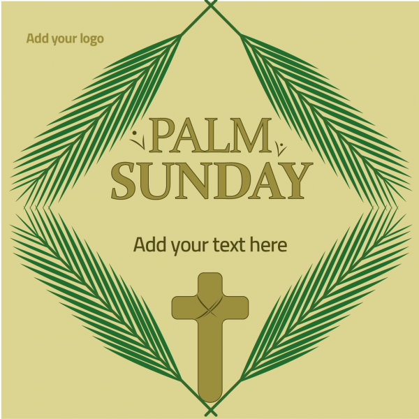 happy palm Sunday design post 