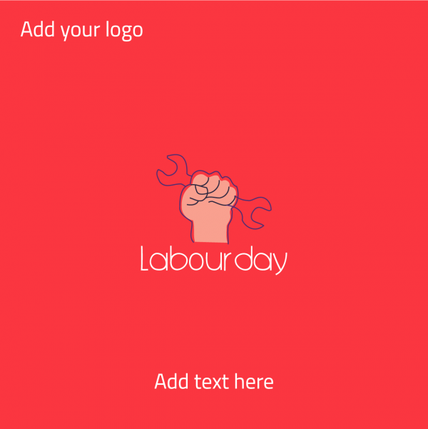 Social media post design labor day 