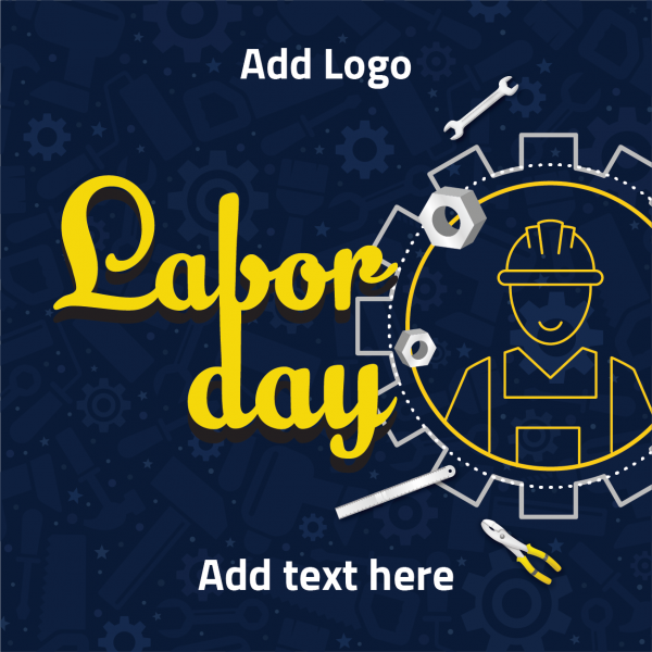 Celebrate labor day post design