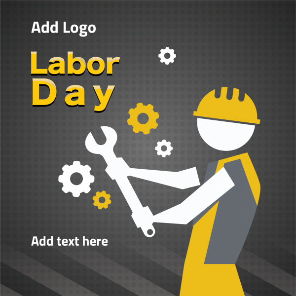 post social media design for labor day