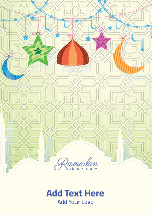 poster Islamic greeting background for Ramadan Kareem 