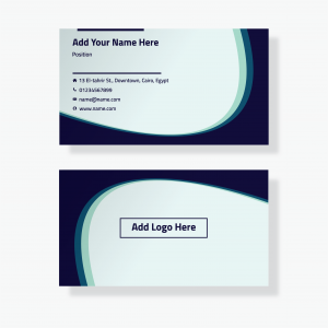 Business stationery  personal cards design site | Blue design