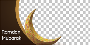 Twitter post  greeting Arabic style crescent Islamic banner  