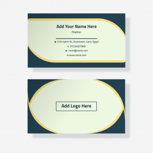 modern style business card