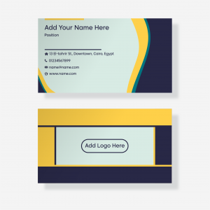  minimal modern  Personal card design