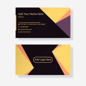 minimal modern business card design template