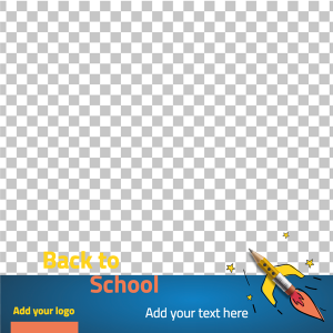 Back to school Facebook post design template 