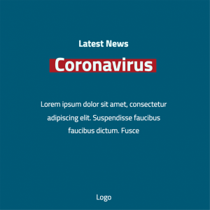 Dark Blue Coronavirus symptoms Infographic Facebook post