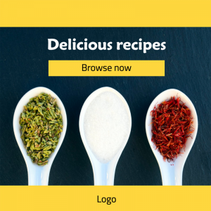 Spices Facebook post design template