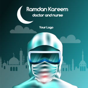 Thanks Masked doctor and nurse ramadan kareem Post design