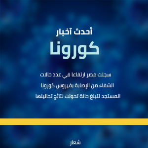 قوالب فيس بوك جاهزة أعراض فيروس كورونا مع اللون الأزرق 