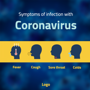Coronavirus | COVID-19 symptoms Facebook ad | post maker