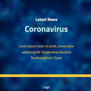 Coronavirus | COVID-19 symptoms Facebook ad | post maker