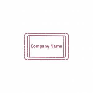 Minimal Company Stamp | Rubber stamp design template