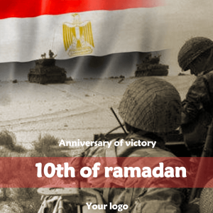 Anniversary of victory 10th of Ramadan soldiers and flag Ramadan photos