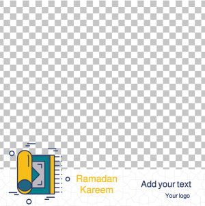 Simple Ramadan Kareem post with white background