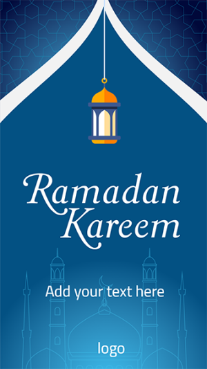Story Ramadan Kareem with Lantern