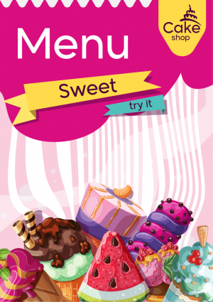 Ice Cream Menu Maker | Menu Design Online Template