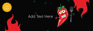 Red Hot chili Pepper Twitter Header Design Template