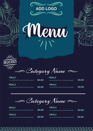 Menu Social Media Design Ad Maker Restaurant 