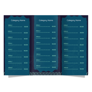 menu design template for restaurant 