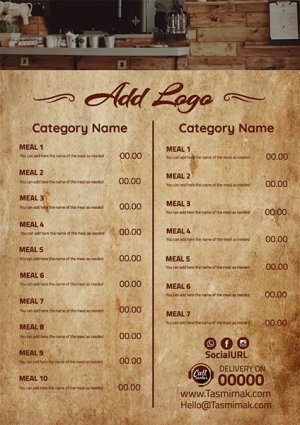 Coffee shop menu design templates | Online Menu Maker