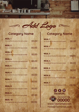 Coffee Shop Menu Design Templates | Online Menu Maker