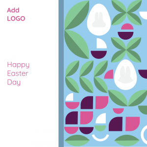 Post Facebook ad maker Easter pattern 