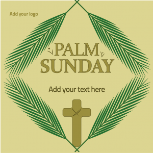 happy palm Sunday design post 