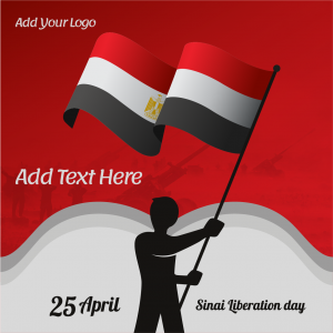 Sinai Liberation Day Anniversary Facebook Post Design template