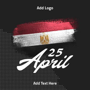 Happy Sinai Liberation day Facebook Post Design template