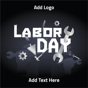 Post social media design online for labor day 