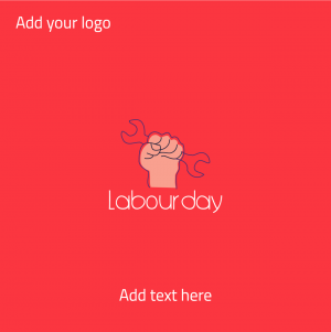 Social media post design labor day 