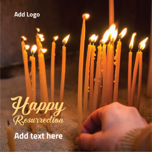Happy resurrection post design online